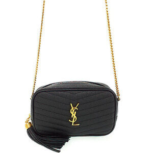 Saint Laurent Lou camera Chain bag grained matelasse calf leather